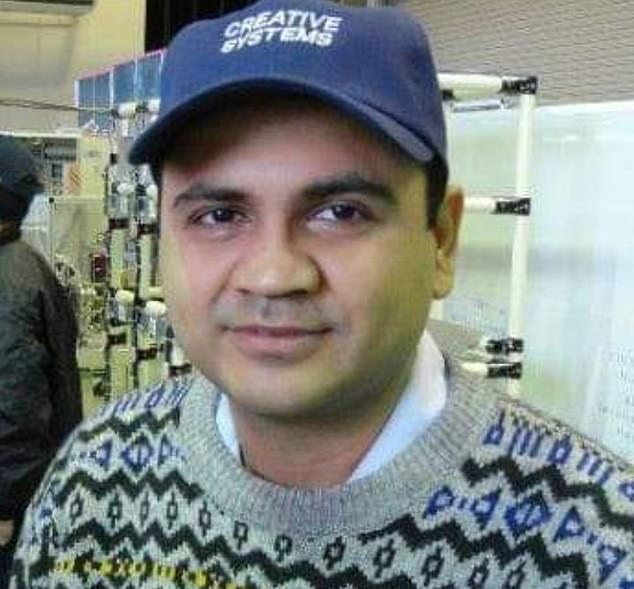 Portrait of Zeeshan Raza, shown with the archived Christchurch remembrance