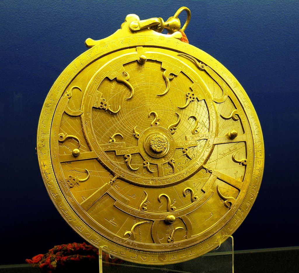 A decorated Persian astrolabe